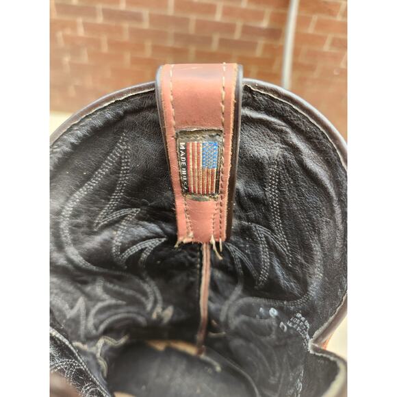 Laredo Brown Western Cowboy Snip Toe Boots Women's Size 8D - Picture 7 of 7